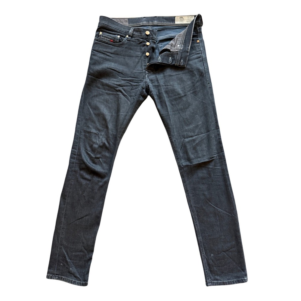 Diesel Tepphar Slim Carrot Jeans Mens W32 L30 Dark Wash Stretch Denim 32x30